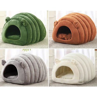 Semi-enclosed Caterpillar Cat Nest