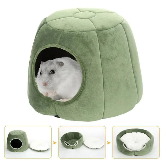 Winter Cat Kennel Plush Fluffy Bed