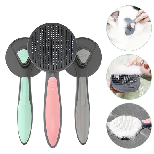 Pet Self Cleaning Slicker Needle Comb