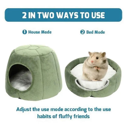 Winter Cat Kennel Plush Fluffy Bed