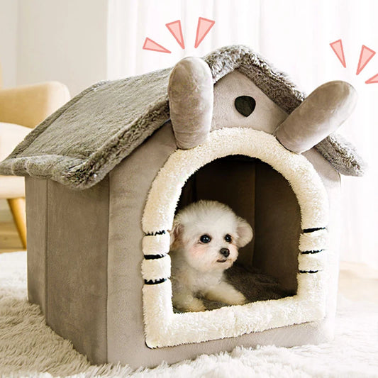 Foldable Cat Villa Sleep Kennel