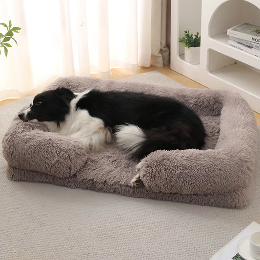 Dog Couch Calming Plush Bed