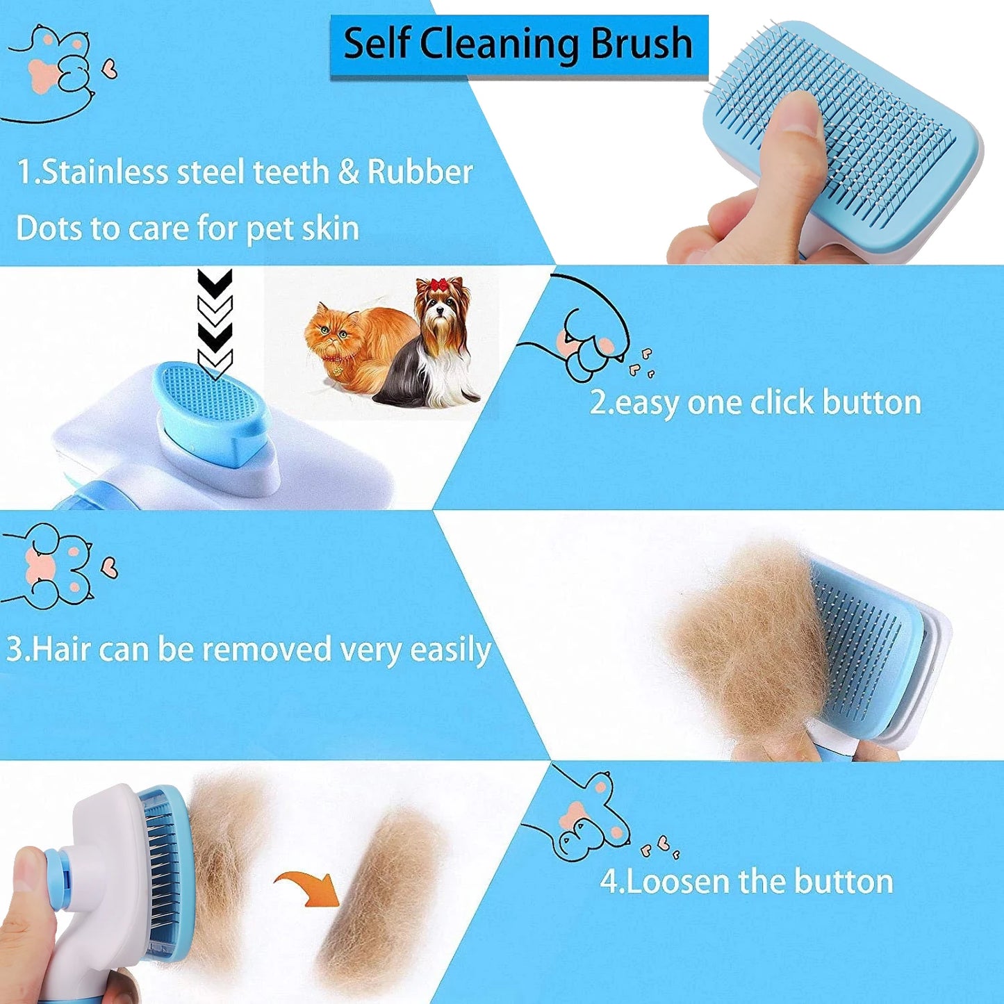 Dog Long Hair Remover Brush