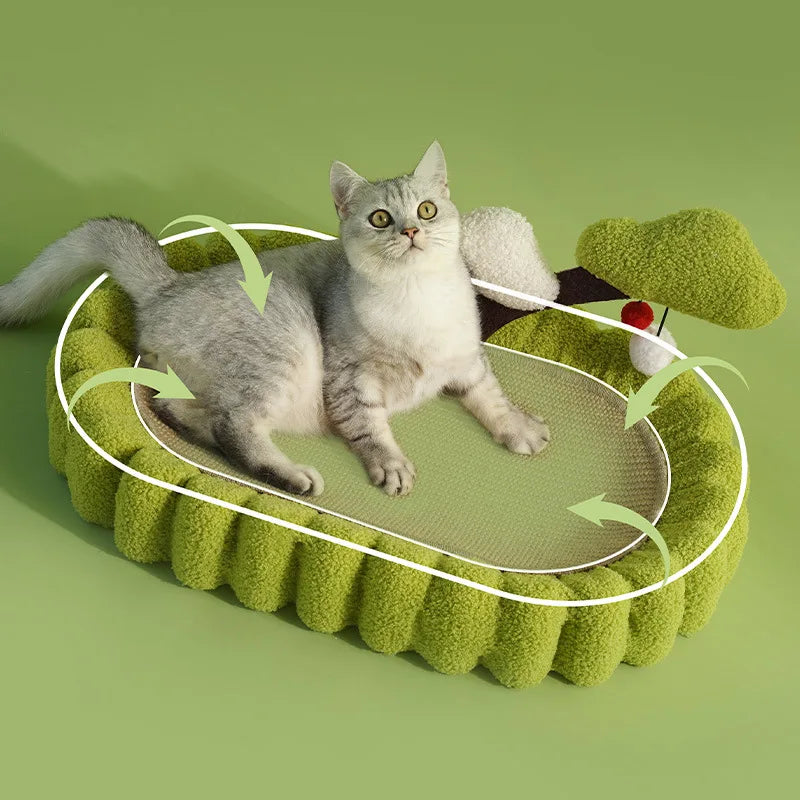 Cat plus-Sized Oval Basin Sisal Nest