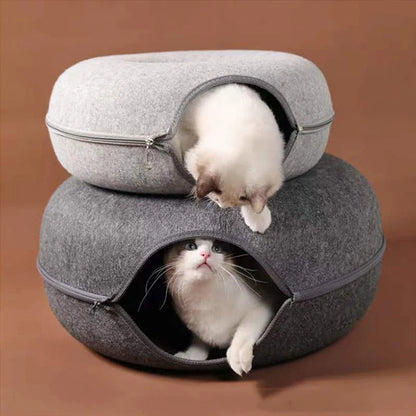 Felt Pet House Tunnel Bed