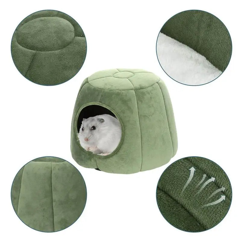 Winter Cat Kennel Plush Fluffy Bed