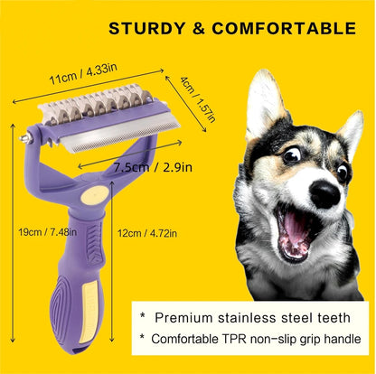 Dog Hair Removal Undercoat Rake